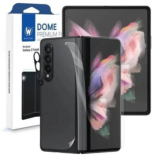 Whitestone Dome Premium TPU Film Screen Protector with Hinge Cover for Samsung Galaxy Z Fold 4 - 1 Pack