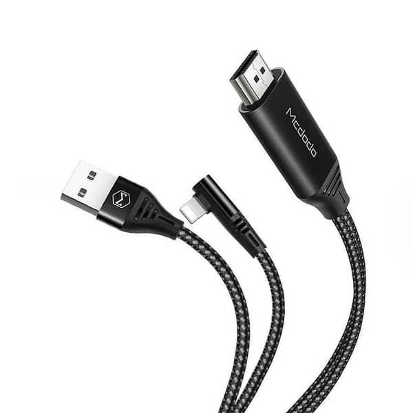 Mcdodo CA-6400 Lightning to HDMI Cable, 4K @ 60fps, 2m, Nylon Braided Design