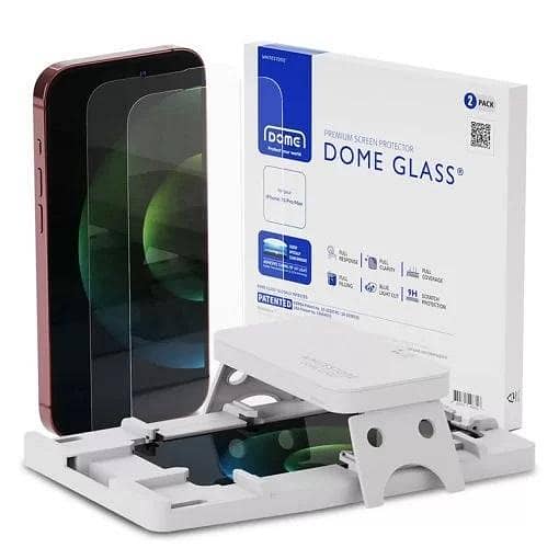 Whitestone Dome Glass Tempered Screen Protector for iPhone 15 Pro Max with UV Light – 2-Pack