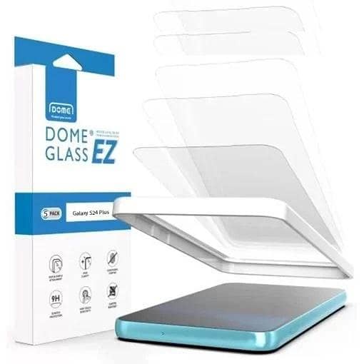Whitestone EZ Screen Protector 5-Pack for Samsung Galaxy S24 Plus - Tempered Glass