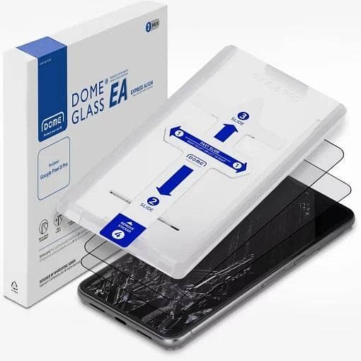 Whitestone Dome EZ Glass Screen Protector for Google Pixel 8 Pro – Two-Pack