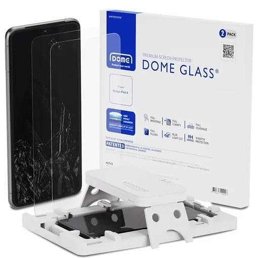 Whitestone Dome UV Tempered Glass Screen Protector for Google Pixel 8 - 2 Pack
