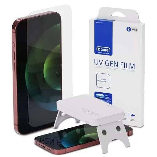 Whitestone Dome UV GEN Hard Coated Film Screen Protector for iPhone 15 Pro – 2-Pack
