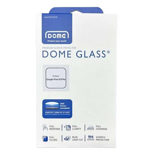 Whitestone Dome Glass Screen Protector for Google Pixel 9/9 Pro - Single Pack without UV