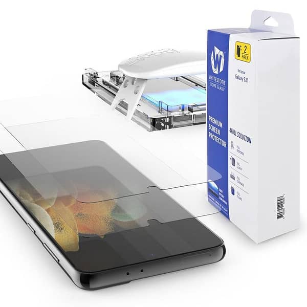 Whitestone Dome Glass Galaxy S21 Screen Protector - Tempered Glass, 2-Pack