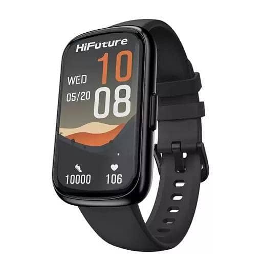 HiFuture EVO2 Bluetooth Smart Watch with 1.47-Inch Display - Black