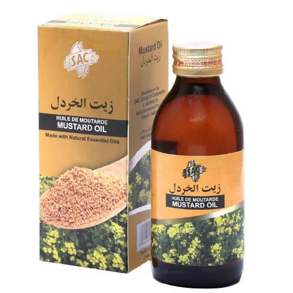 SAC Mustard Oil (Sarso) 125ml - Versatile Oil for Hair Care, Cooking, and Skin Moisturization