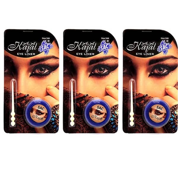 Sac Kajal Eye Liner Set - 3 Pack for Eye Care