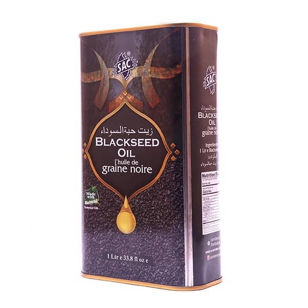 SAC 1000ml Pure Blackseed Oil - Edible Kalonji Oil for Body and Massage Uses