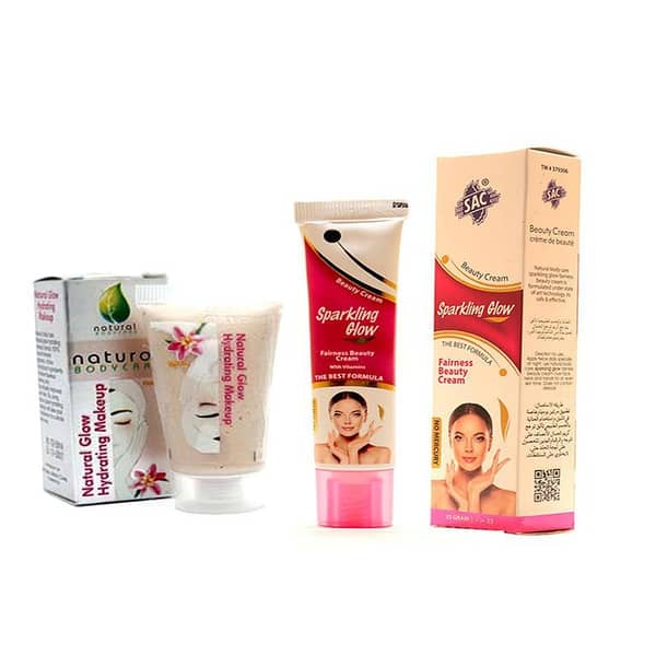 SAC Sparkling Glow Hydrating Makeup Foundation BB Cream - Fairness Cream Tube Pack 25gm