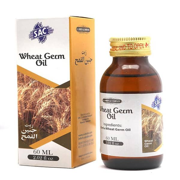 SAC Wheat Germ Oil 60ml for Skin, Hair, and Dietary Use