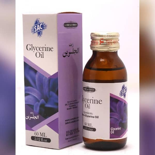 SAC Glycerine Oil 60ml for Bath, Body, and Massage Use