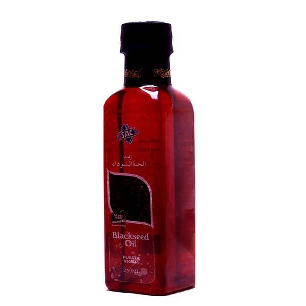 SAC Black Seed Oil 250ml - Halal Certified for Hair, Skin, and Drinking Uses
