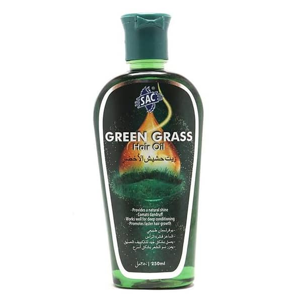 SAC Green Grass Oil 250 ml for Hair Care and Health