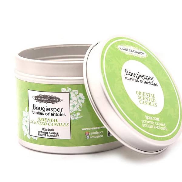 Bougiespar Oriental Scented Candle by SAC - Portable Candle with Long-Lasting Fragrance and Easy Shut Lid