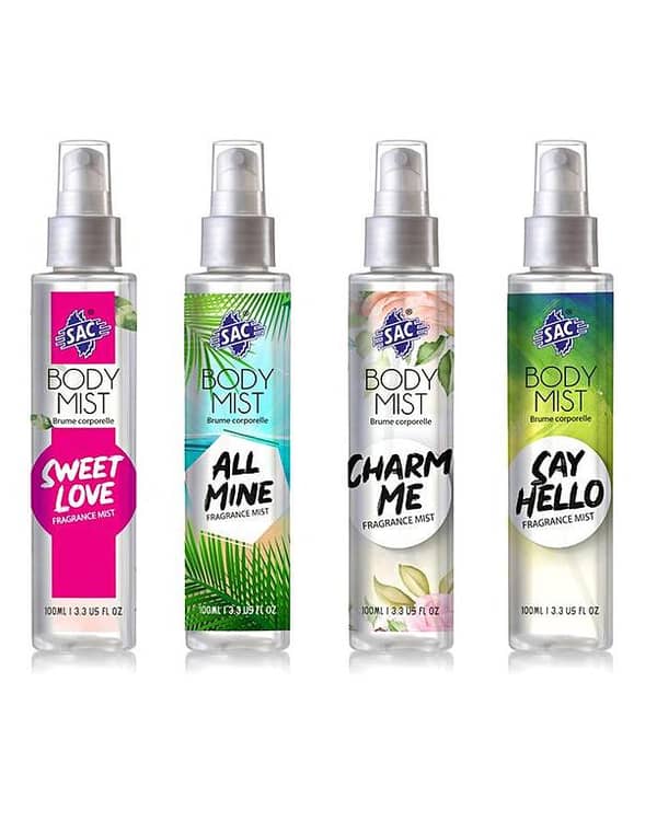 SAC 100ml Body Mist - SAY HELLO Fragrance Mist for Neck, Shoulders, and Body