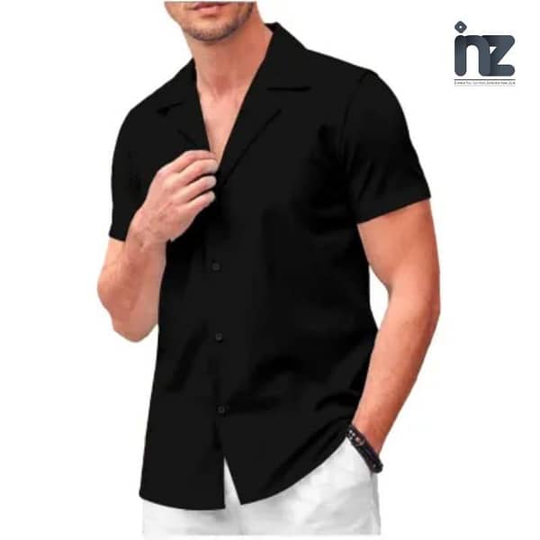 Men's Half Sleeve Formal Shirt - Casual and Dress Shirt for Boys and Men, Suitable for Parties and Everyday Wear