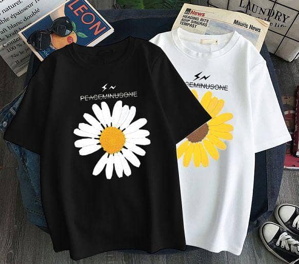 Set of 2 Women's Oversized Printed T-Shirts for Comfortable Relaxation and Sleep