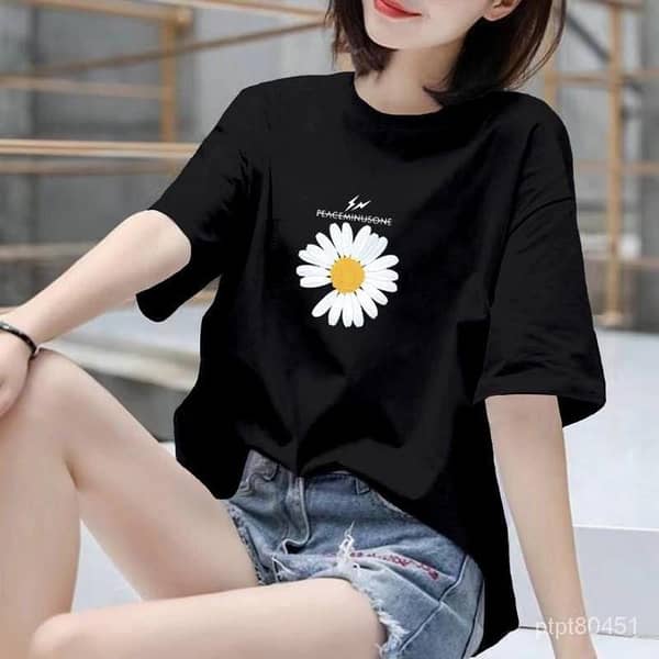 Relaxed Fit Printed T-Shirts for Women and Girls in Oversized Styles