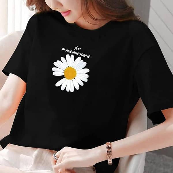 Oversized Relaxed Fit Printed T-Shirts for Women and Girls