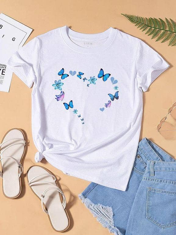 Oversized Relaxed T-Shirts for Women and Girls - Comfortable Printed Styles