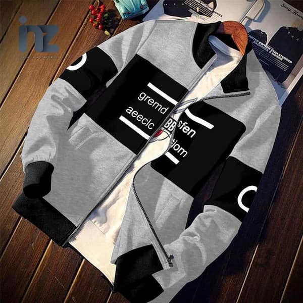 INZ Fashion Panel Style Zipper Hoodie for Men, Boys, Girls, and Women - Fleece Pullover for Winter