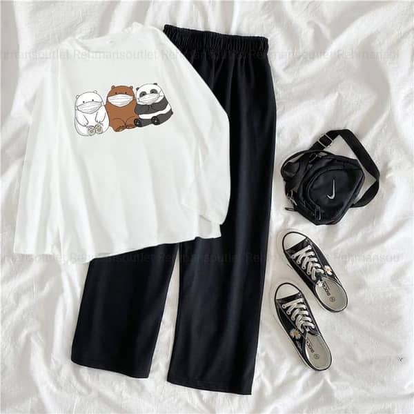 Women's Casual Wear by [Brand]: Soft Cotton T-Shirts, Trouser Sets, and Nightwear for Everyday Use, College, Travel, and Relaxation