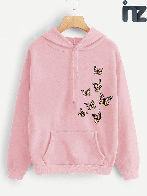 INZ Fashion Premium Fleece Hoodie for Women and Girls - Stylish Pullover for Winter and Outdoor Activities