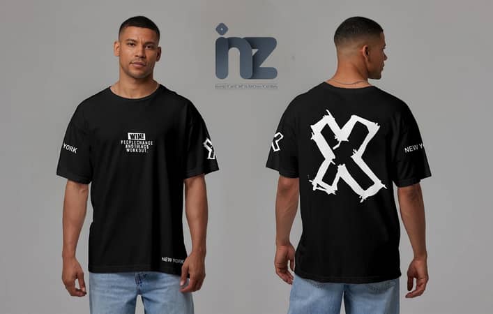 Korean Style Oversized T-Shirts for Men and Boys with Dropped Shoulders and Short Sleeves, Casual Cotton Round Neck Tops for Summer and Formal Events