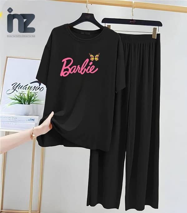 Comfortable Printed T-Shirts and Trousers for Women and Girls - Oversized Relaxed Fit