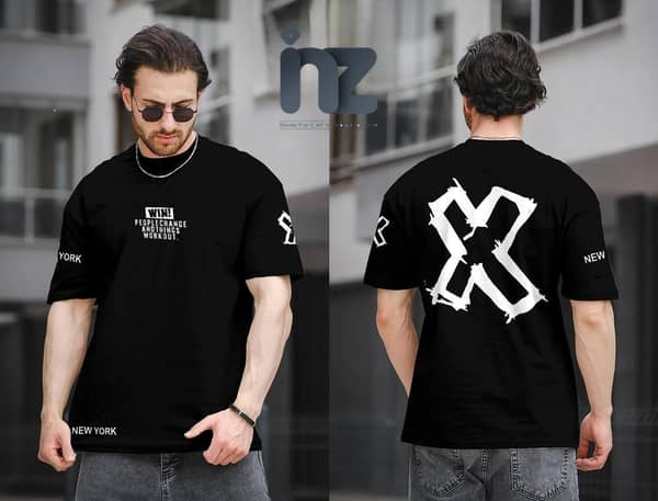 Men's and Boys' Half Sleeve Casual Cotton Round Neck T-Shirt for Formal and Party Wear