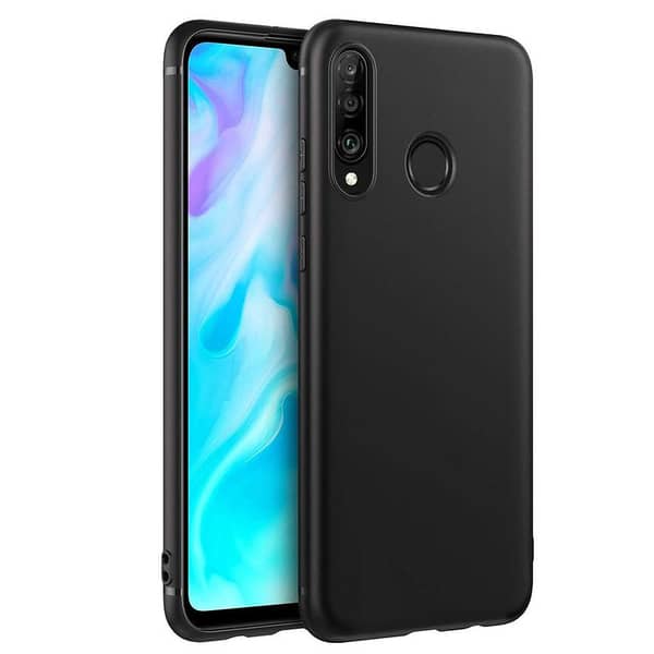 Huawei Y7 Prime 2018, Y9 2019, Y6 Prime 2019, Y9 Prime 2019 - Matte Black Flexible TPU Case with Anti-Shock Protection and Camera Bump Guard