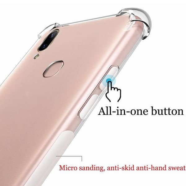 Transparent TPU Case for Vivo V9 and Y85 - Soft Silicone Back Cover with Drop Resistance