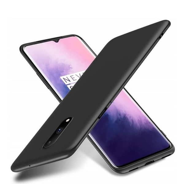 ONEPLUS 7 Soft TPU Back Cover Case in Black