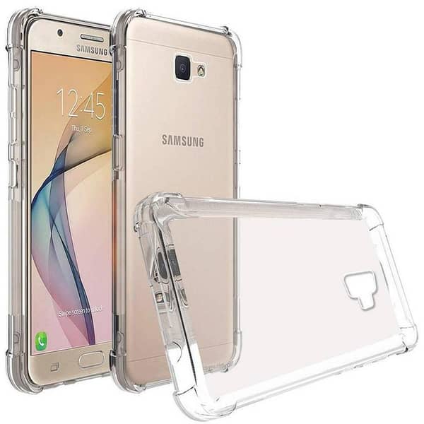 Samsung Galaxy J7 Prime Clear Silicone Back Cover - Anti Shock, Anti-Scratch, and Full Protection Case