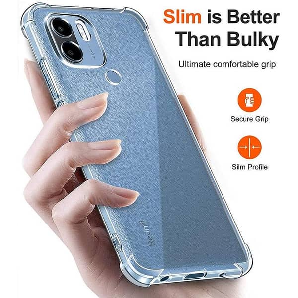 Transparent Back Cover for Xiaomi Redmi A1 and A2