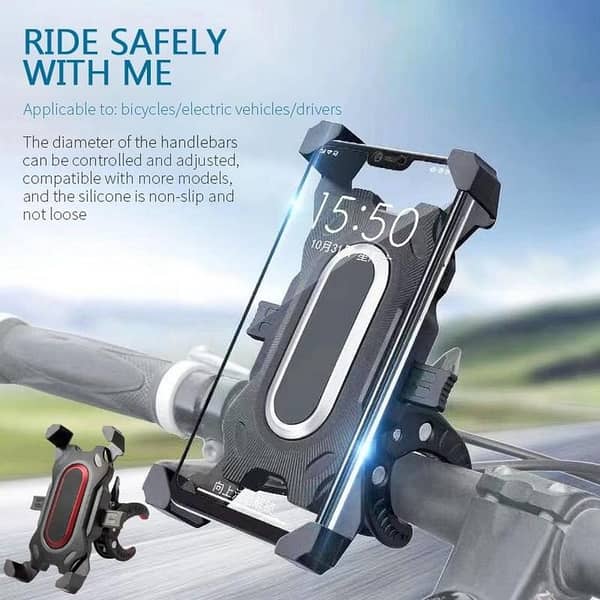 Universal 360° Rotation Phone Holder Mount for Bicycles and Motorcycles - Bike Mobile Stand