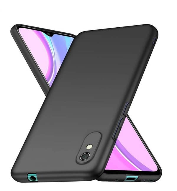 Soft Silicon Back Cover for Xiaomi Redmi 9A in Black