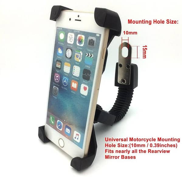 Adjustable 360-Degree Mobile Phone Holder for Bicycles and Motorcycles, Perfect for Navigation and Maps