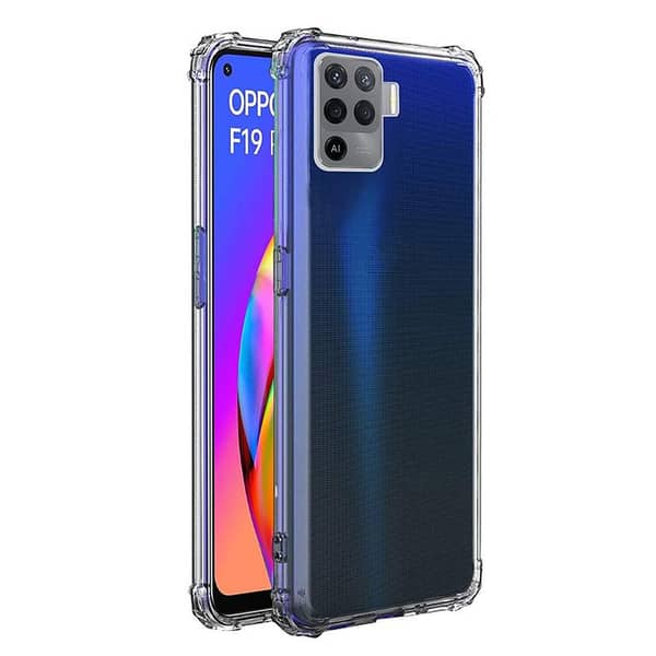Transparent TPU Case for Oppo F19 Pro - Soft Silicone Back Cover with Drop Resistance and Shock Absorption
