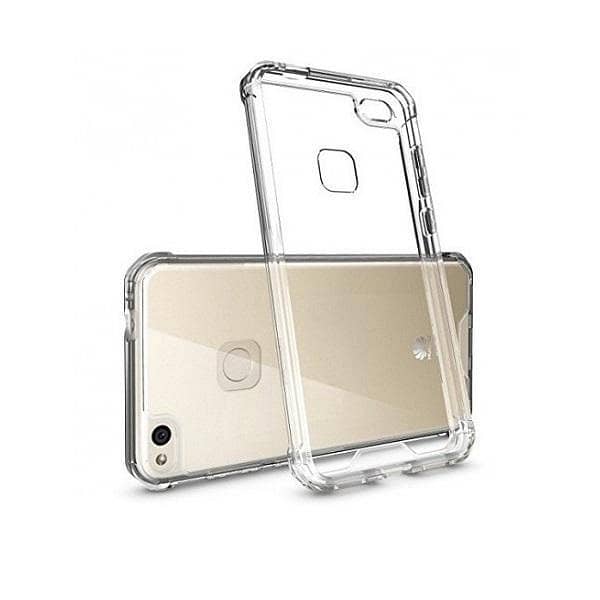 Huawei P10 Lite Clear Transparent Soft Silicone Case with Airbag Protection Against Shock and Scratches
