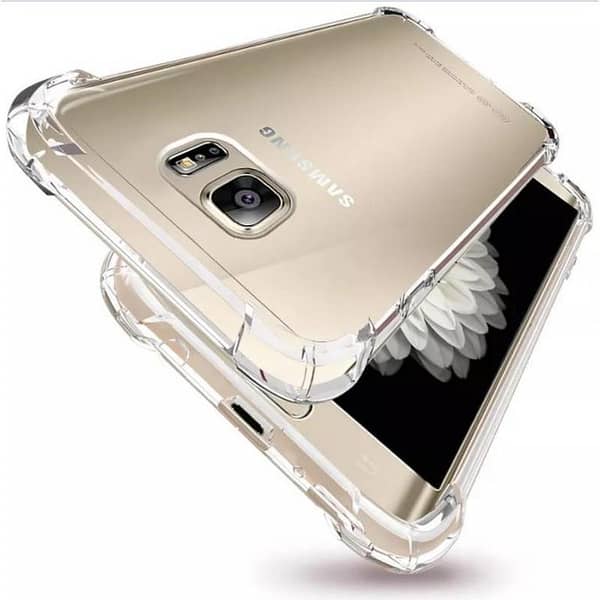 Transparent TPU Case for Samsung Galaxy S7 Edge - Soft Silicone Back Cover with Drop Resistance and Anti Shock Features