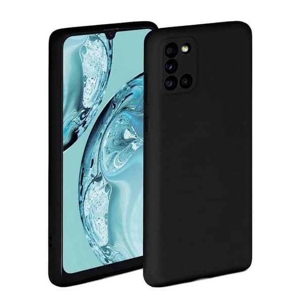 SAMSUNG A31 Soft TPU Back Cover Case in Matte Black