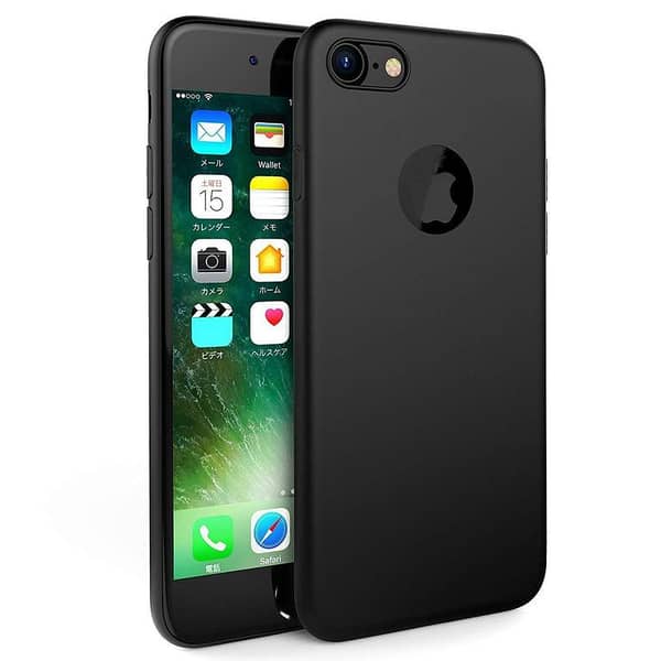 IPHONE 7G Soft TPU Back Cover Case in Matte Black