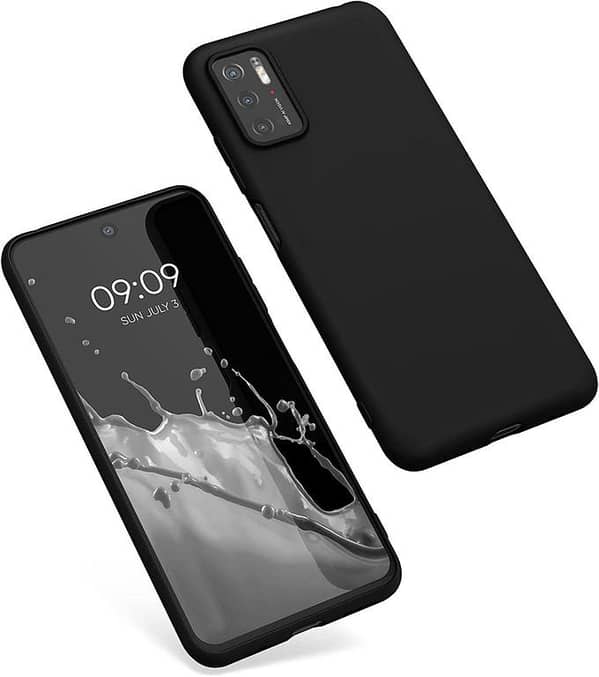Xiaomi Poco M3 TPU Back Cover - Matte Black, Anti-Shock and Drop-Resistant with Camera Protection