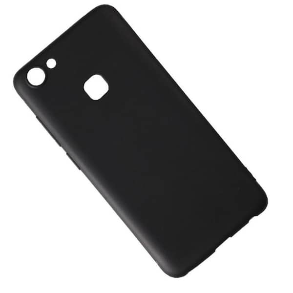 VIVO V7 PLUS Black TPU Back Cover Case - Soft and Slim Design