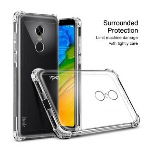 Transparent Antishock Back Cover for Xiaomi Redmi 5 Plus