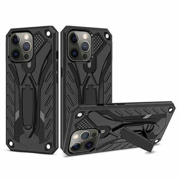 Armor Back Cover for iPhone 13 Pro with Kickstand and Dual-Layer Protection