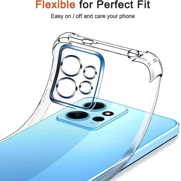 Transparent TPU Case for Redme Note 12 4G - Soft Silicone Back Cover with Drop Resistance and Anti-Shock Features