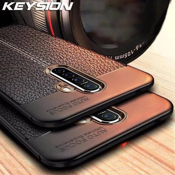OPPO RENO 2F Back Cover with Auto Focus and Litchi Texture